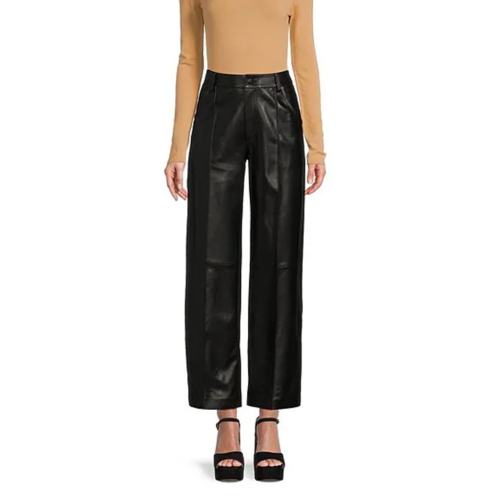 NWT Antonio Melani Genuine Leather Pants Size 12